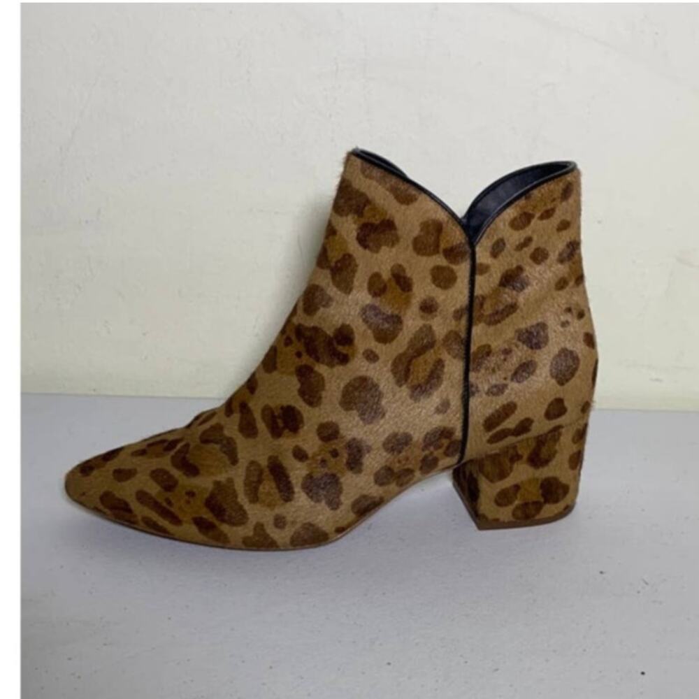 Cole Haan Fur animal print booties size 8.5B